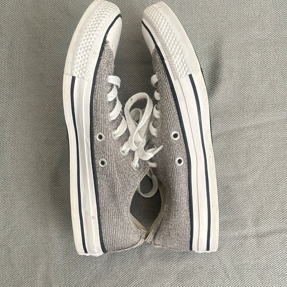 Converse All Star Canvas women's Silver size 7 (24 cm) low top - Picture 4 of 8